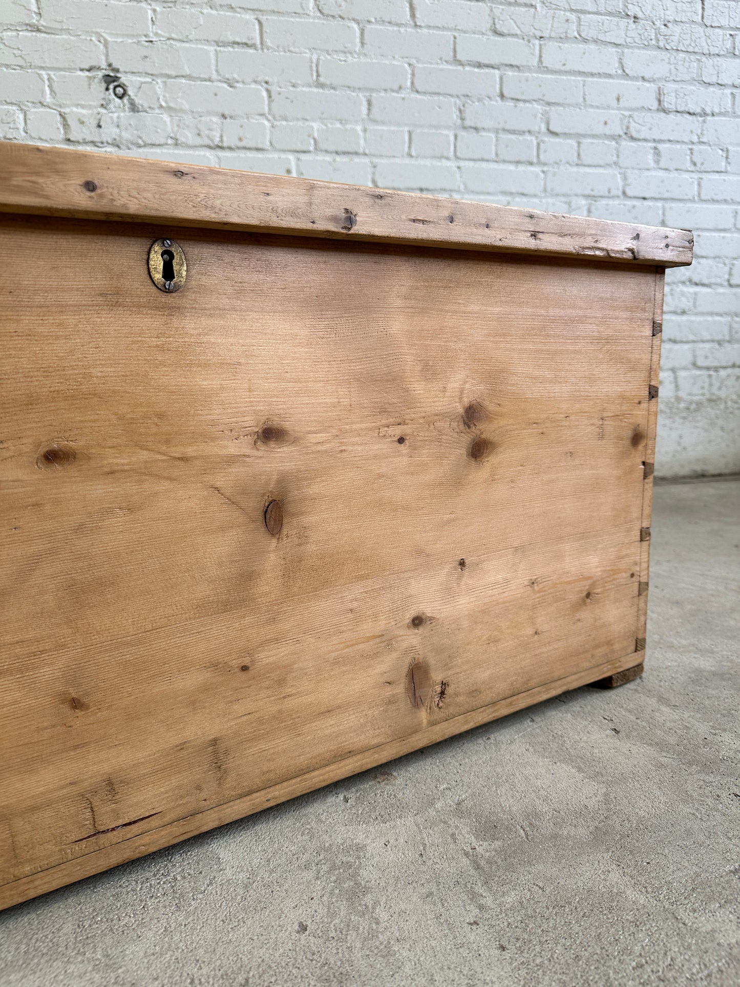 A Pair of English Antique Pine Boxes, c. 1890