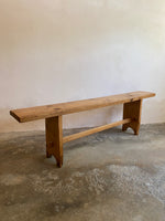 Antique Irish Pine Bench c. 1900