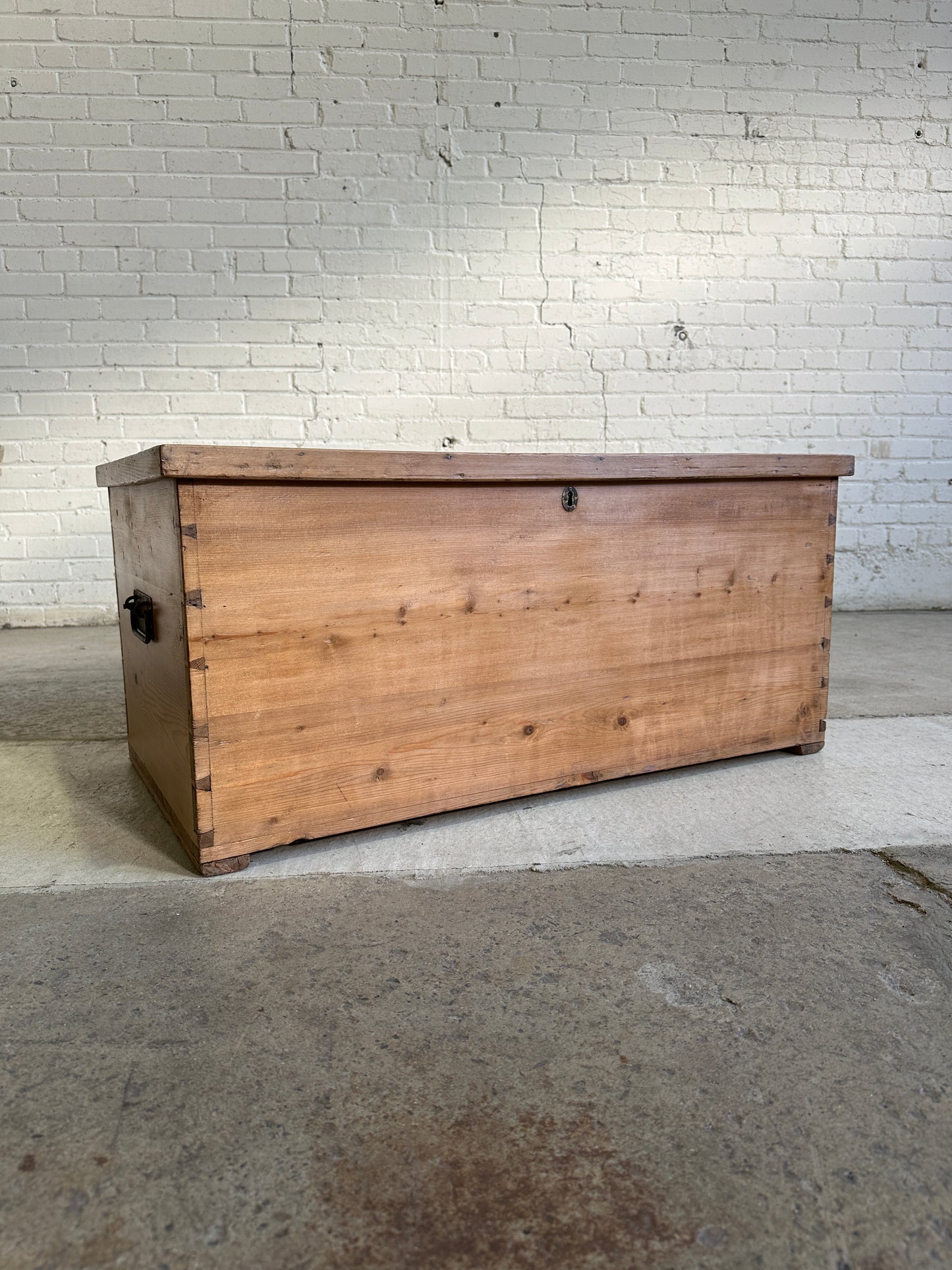 A Pair of English Antique Pine Boxes, c. 1890