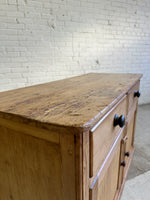 An English Antique Pine Cupboard Base, c. 1840