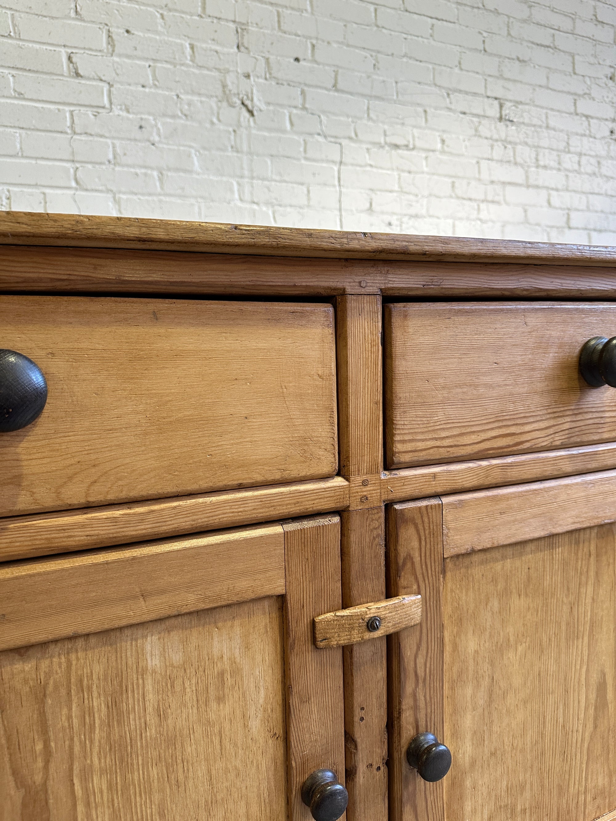 An English Antique Pine Cupboard Base, c. 1840