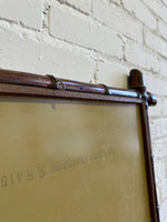 Large Antique French Faux Bamboo Mirror, c. 1900