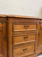 An Antique Pine English Dresser Base c. 1890