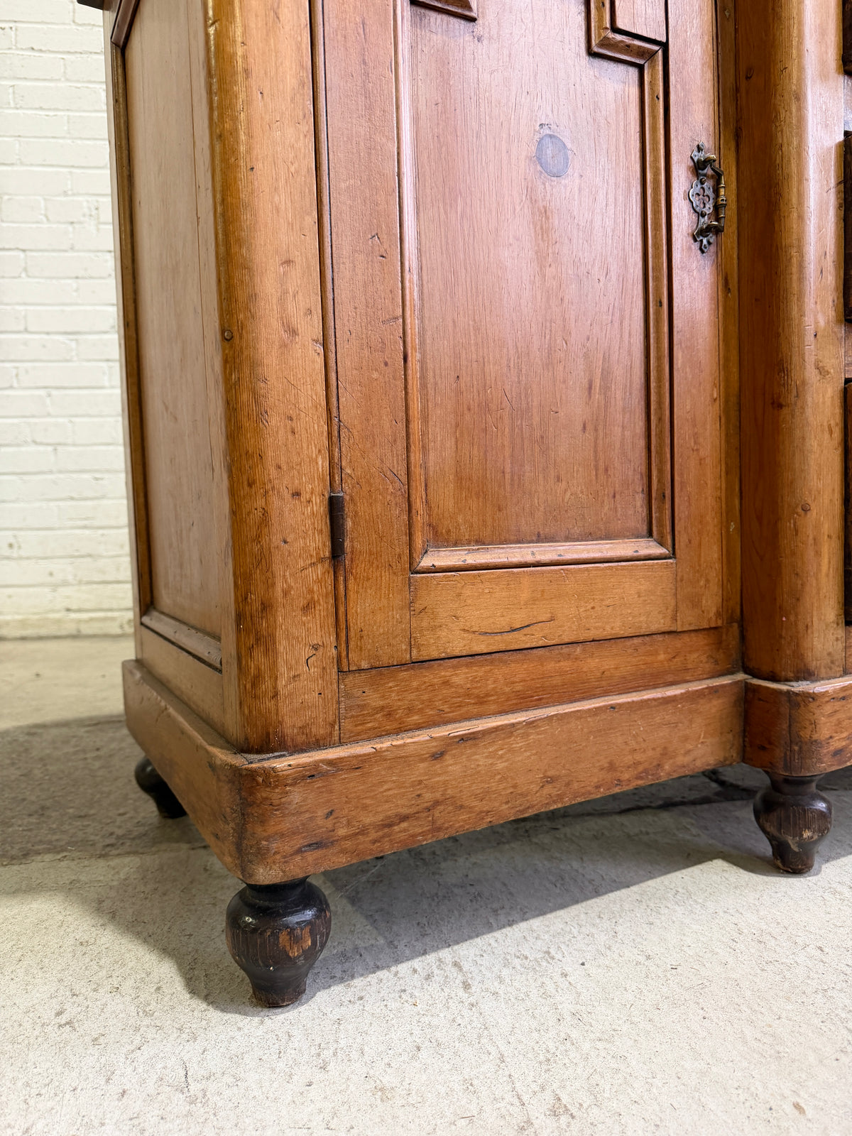 An Antique Pine English Dresser Base c. 1890