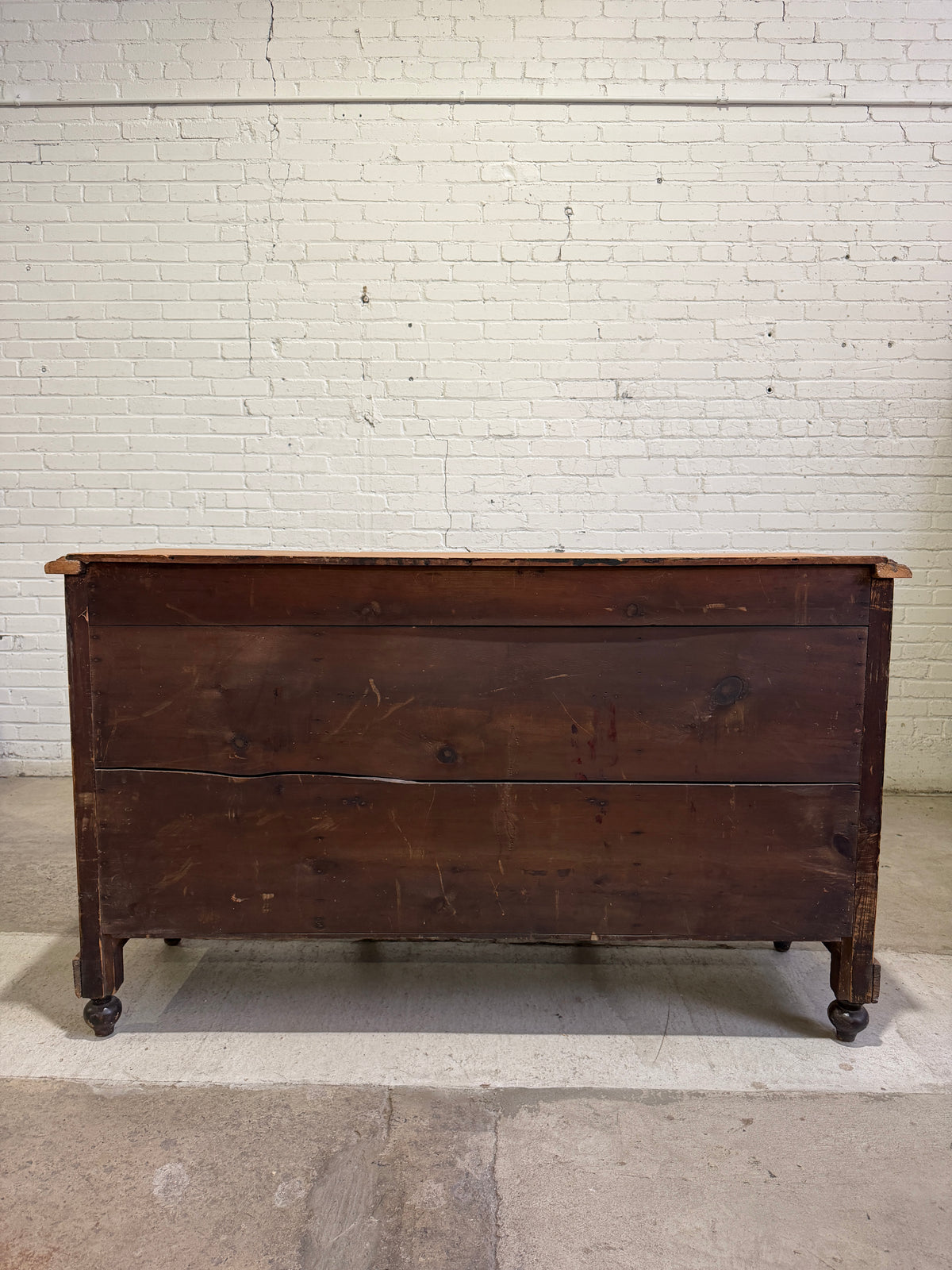 An Antique Pine English Dresser Base c. 1890