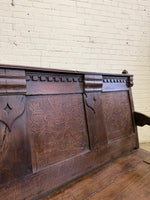 An 18th Century Antique Oak Carved Bench, c. 1760