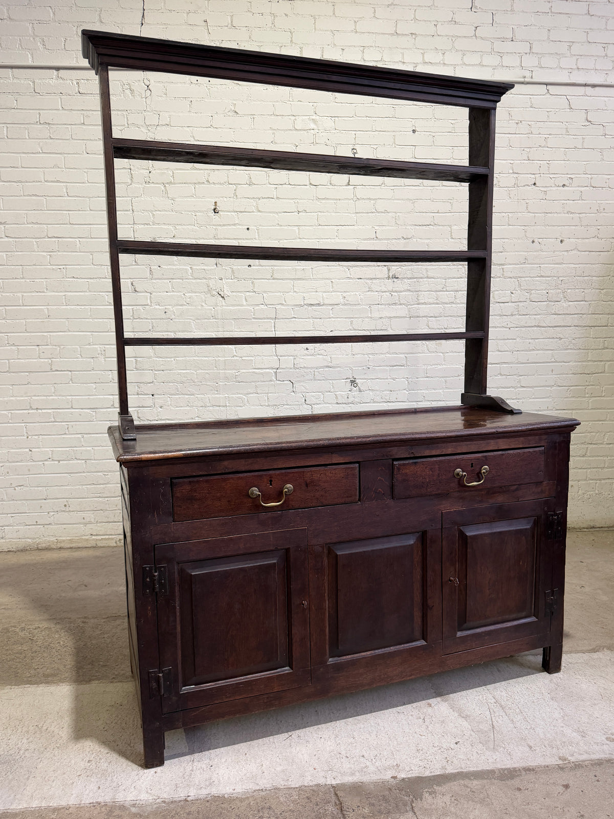An 18th Century Oak English Kitchen Dresser
