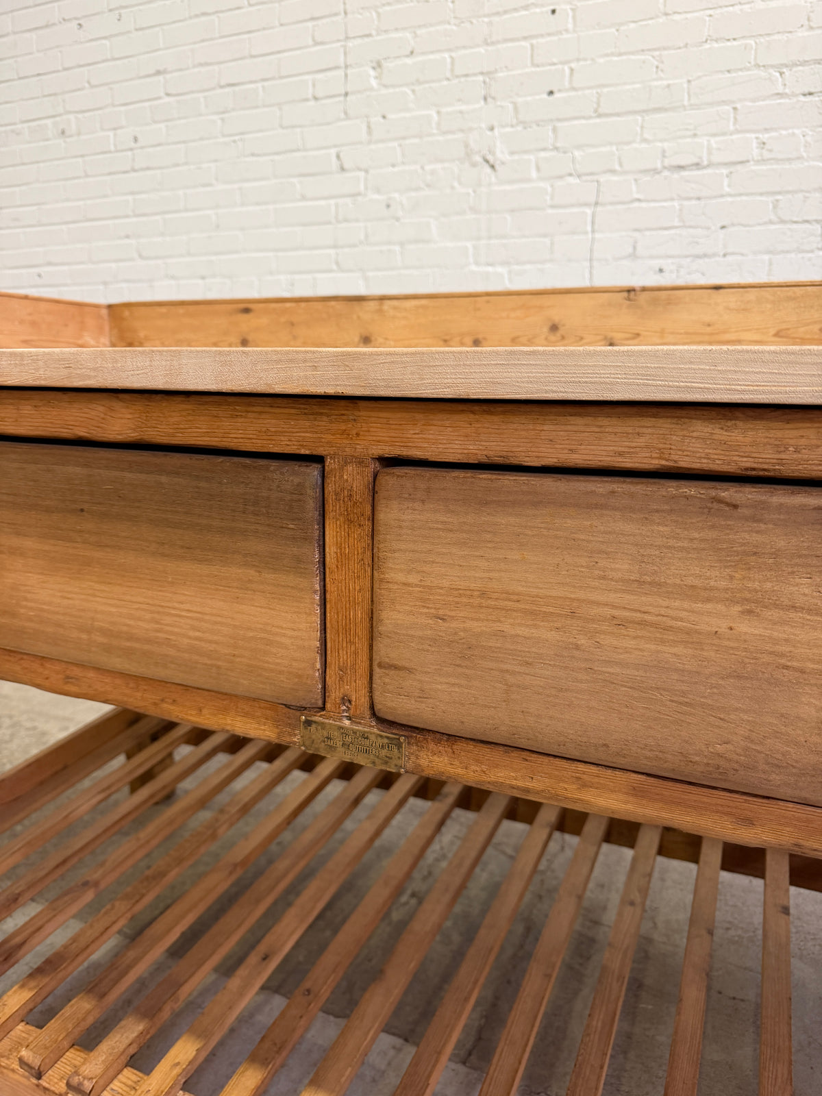 An Antique English Baker's Work Table c. 1910