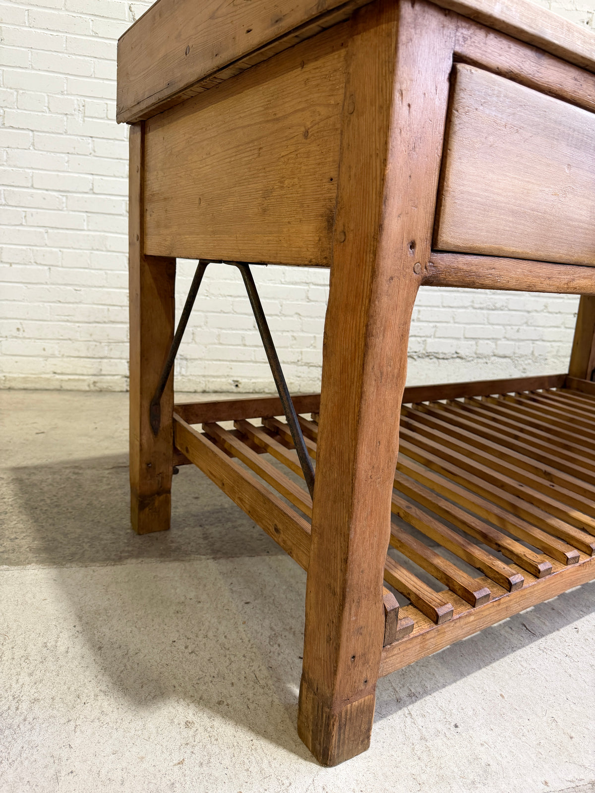 An Antique English Baker's Work Table c. 1910