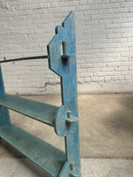 Antique Blue English Wall Shelf c. 1900