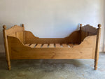 Antique Pine Sleigh Bed (Twin) c. 1900