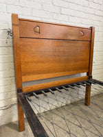 A Pair of Edwardian Heart Motif Beds by Liberty of London