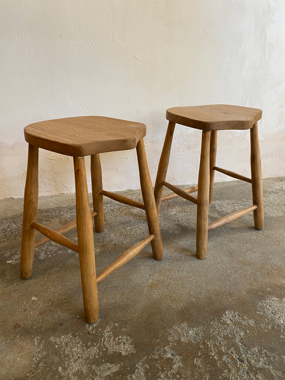 Antique English Pair of Stools c. 1910