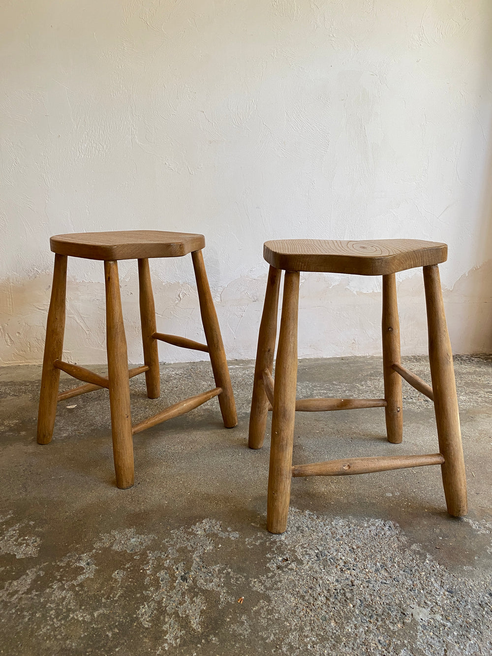 Antique English Pair of Stools c. 1910