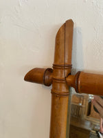 Antique French Faux Bamboo Mirror c. 1900