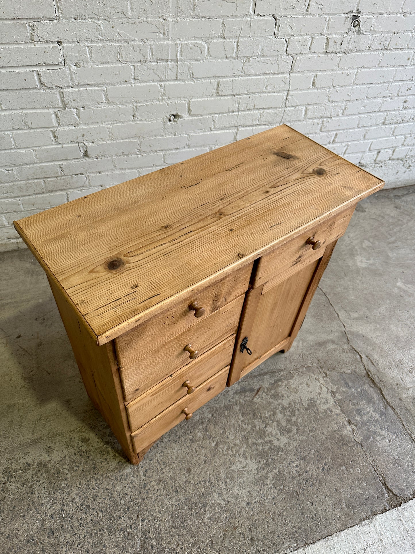 **On Hold** Antique Pine English Cupboard, c. 1880