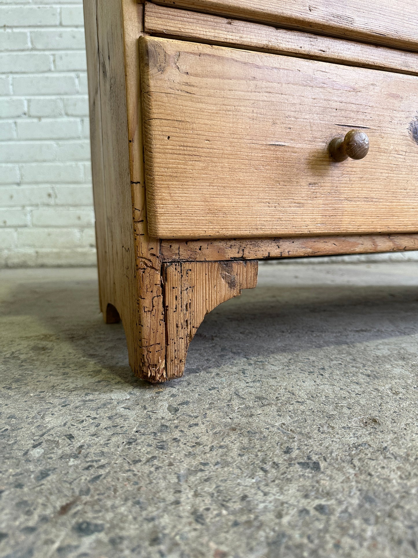**On Hold** Antique Pine English Cupboard, c. 1880