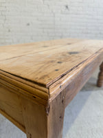Petite Antique Pine English Coffee Table c. 1900
