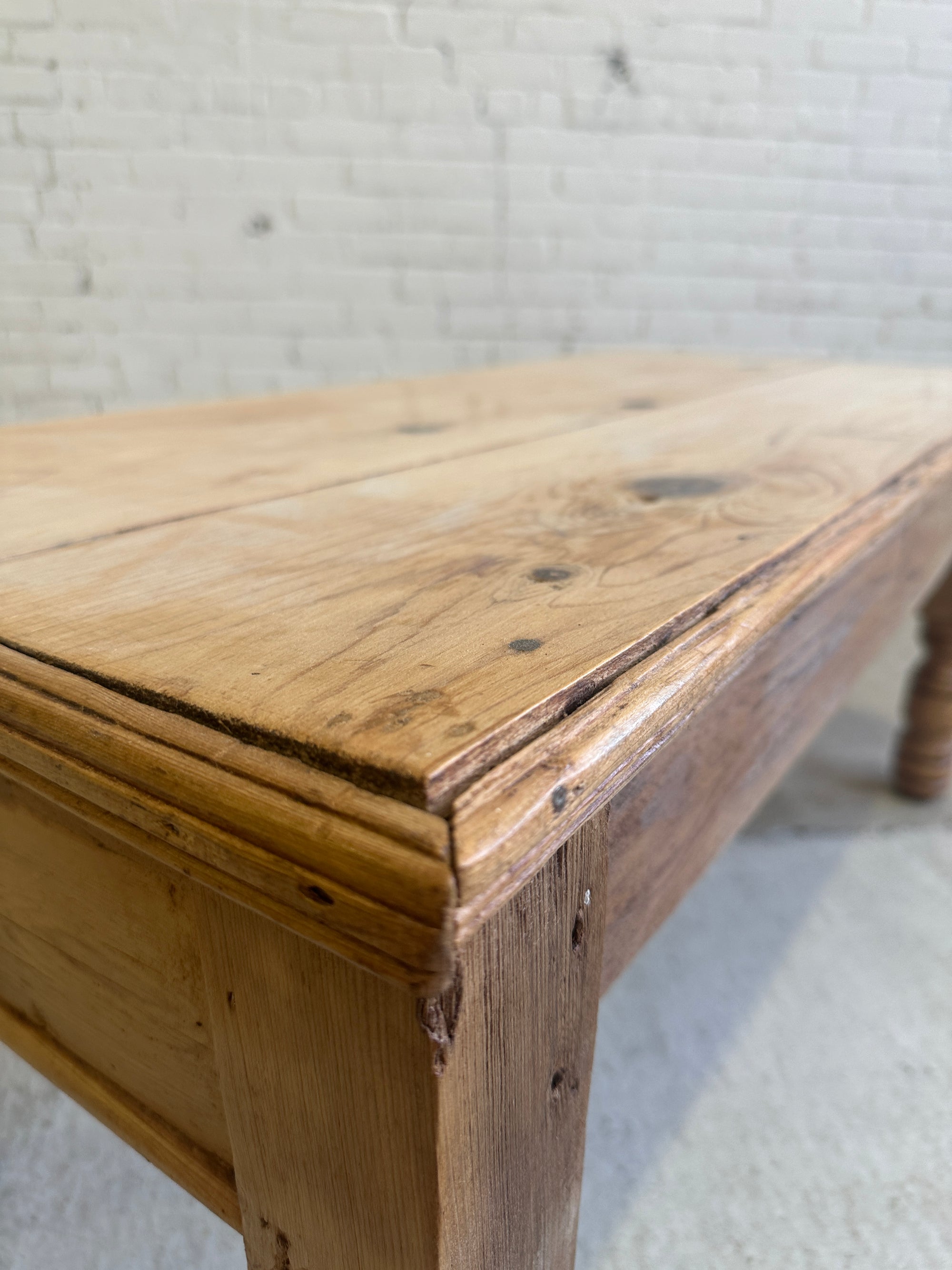 Petite Antique Pine English Coffee Table c. 1900