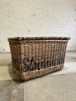Extra Large Antique Wicker Mill Basket, c. 1900
