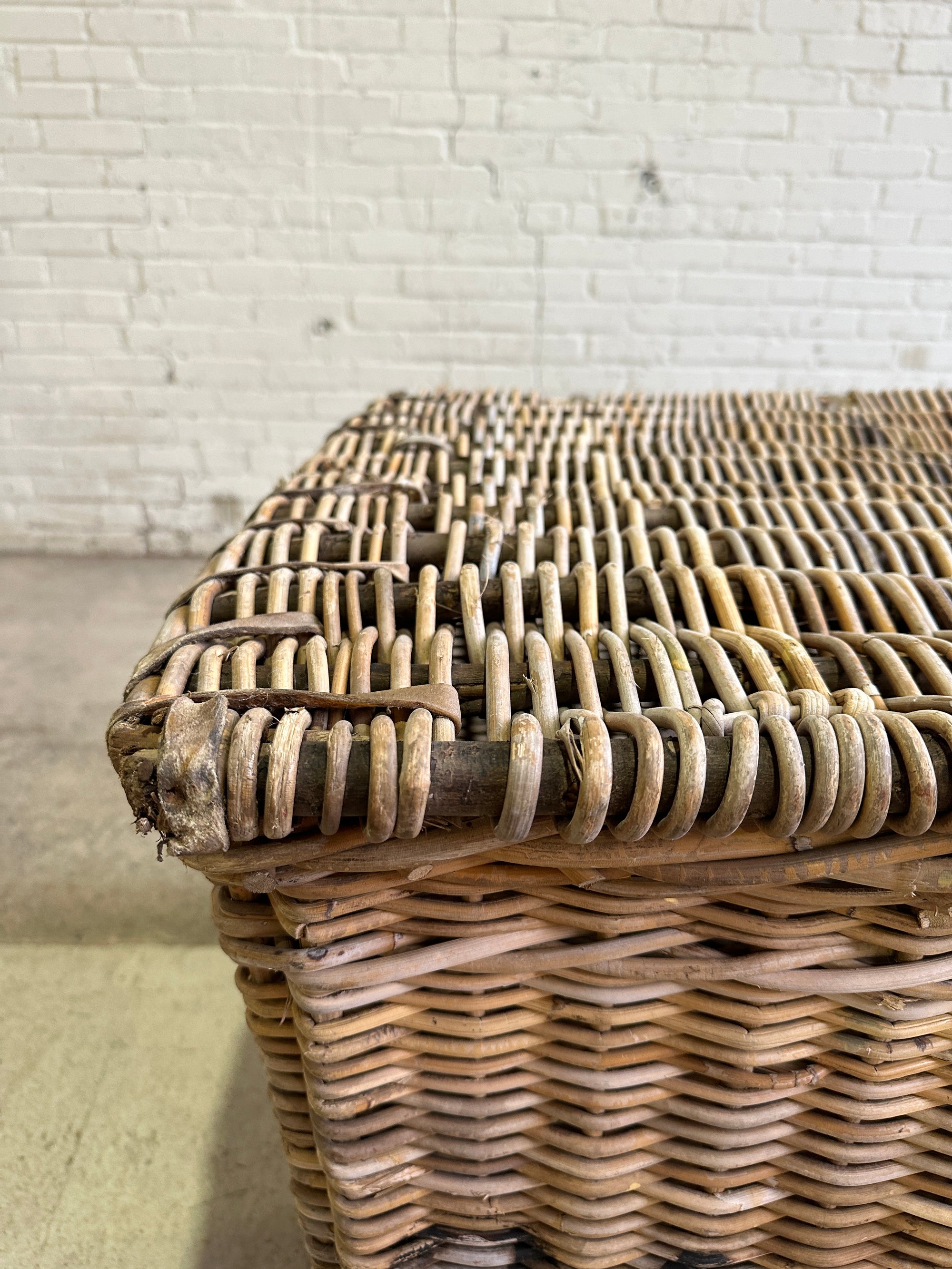 Extra Large Antique Wicker Mill Basket, c. 1900