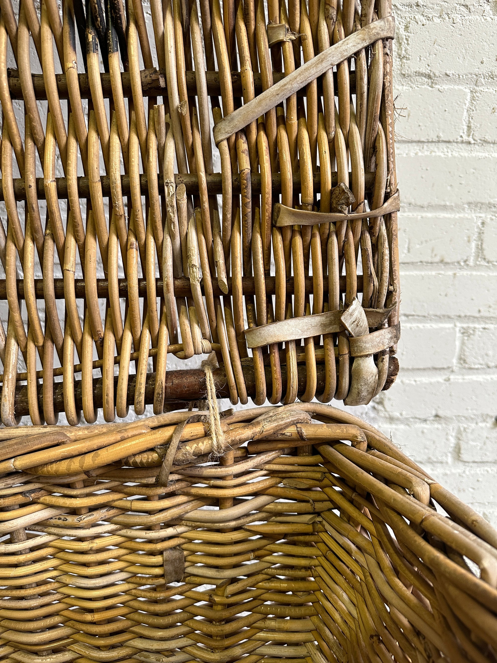 Extra Large Antique Wicker Mill Basket, c. 1900