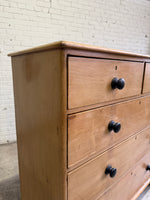 A Large Antique Pine English Chest of Drawers c. 1870