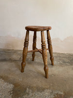 Antique English Elm Stool c. 1890