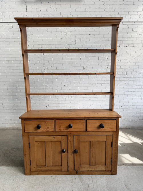 An Antique Pine English Kitchen Dresser c. 1880