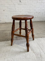 An Antique English Stool with Elm Seat, c. 1880