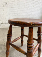 An Antique English Stool with Elm Seat, c. 1880