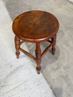 An Antique English Stool with Elm Seat, c. 1880