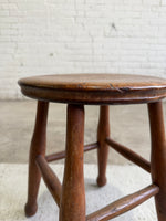 An Antique Elm English Stool, c. 1900