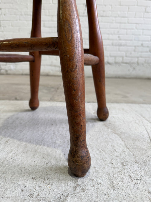 An Antique Elm English Stool, c. 1900