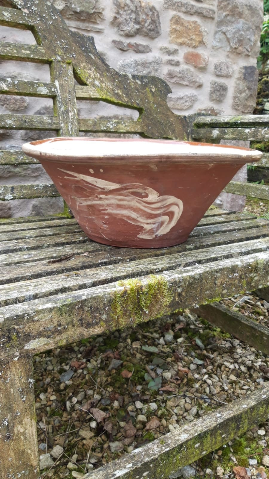 A Large Antique English Dairy Bowl, c. 1890