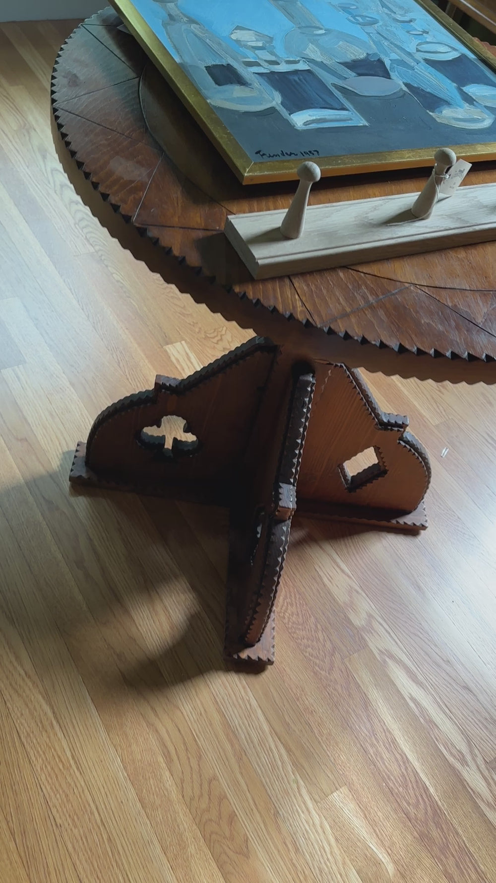 Glass Perfume Bottles: Vintage Swedish Oil on Canvas