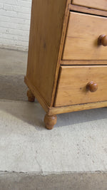 A Classic Antique Pine English Chest of Drawers, c. 1880
