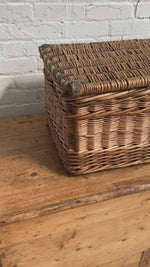 Antique Victorian Wicker Mill Basket c. 1900