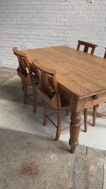 An Antique Pine English Farm Table c. 1880