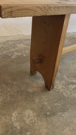 Antique Irish Pine Bench c. 1900