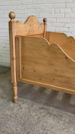 A Pair of Antique Pine Sleigh Beds c. 1900