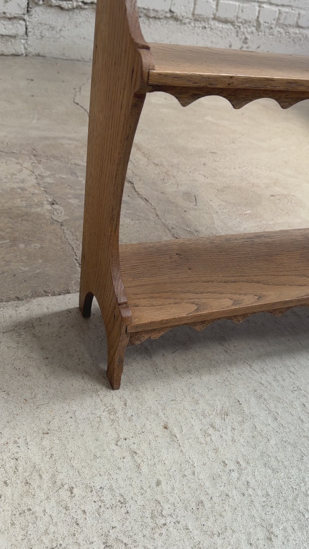 An Antique Oak Wall Shelf, c. 1910