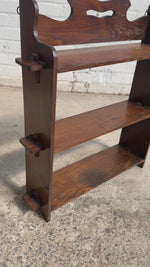 Antique Oak English Wall Shelf c. 1900