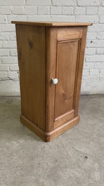 Antique English Bedside Cupboard with Ceramic Knob