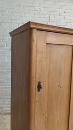 An Antique Pine Linen Cupboard, c. 1900