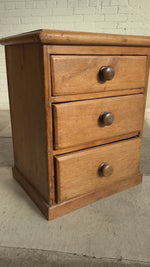 Antique Pine Three Drawer Chest, c. 1800