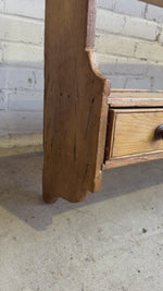 An Antique Pine English Bakery Plate Rack c. 1900
