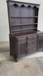 Antique Oak English Kitchen Dresser c. 1870