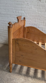 An Antique Pine Sleigh Bed c. 1880