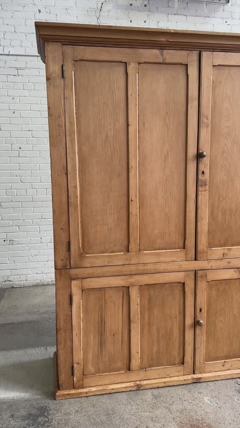 An Extra Large Antique English Housekeeper's Cupboard, c. 1870